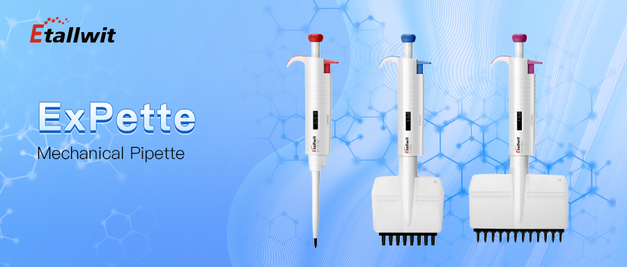 ExPette Series pipettes designed for easy calibration and enhanced user comfort
