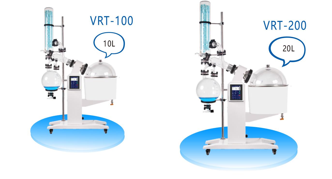 VRT-100 VRT-200 Etallwit Large-Capacity 10L 20L Rotary Evaporator featuring precise temperature regulation for optimal distillation