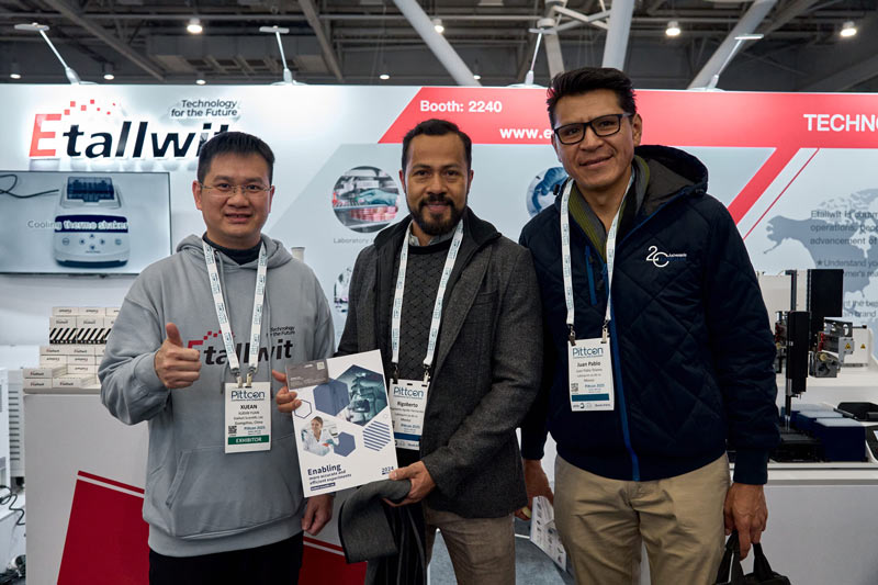 Etallwit team networking with industry professionals at PITTCON 2025