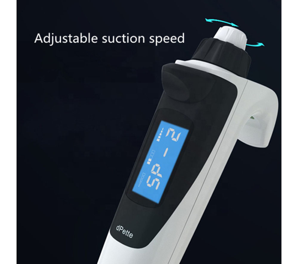 Single Channel Electronic Pipette,Adjustable Volume Pipettors 0.5μL ~1000μL (4)