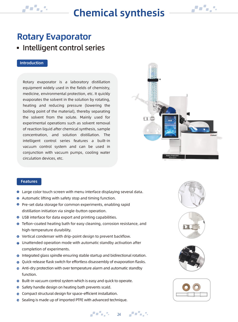 Etallwit Smart Rotary Evaporator with Digital Control Description