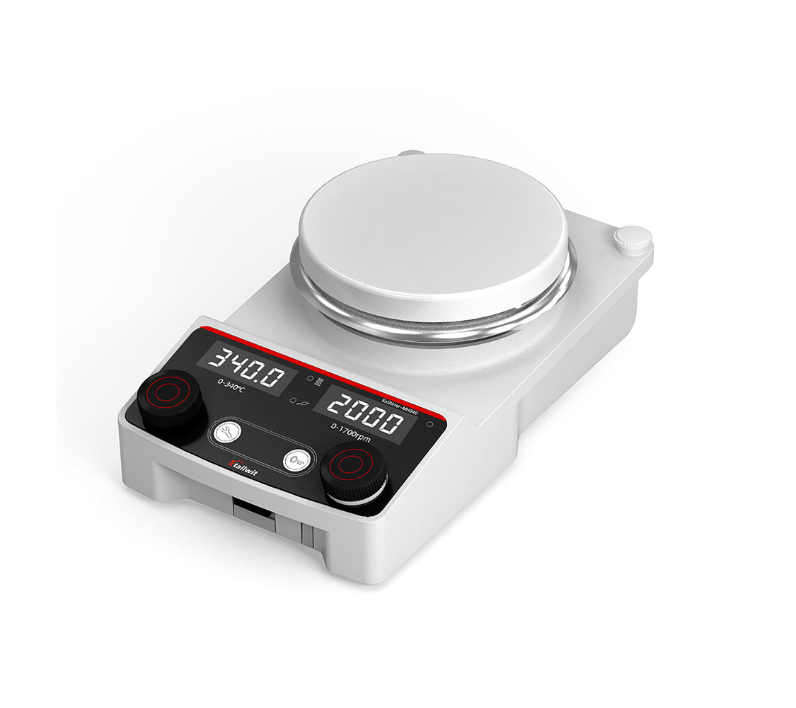 ExStirrer-MH340 hotplate magnetic stirrer features 340°C heating