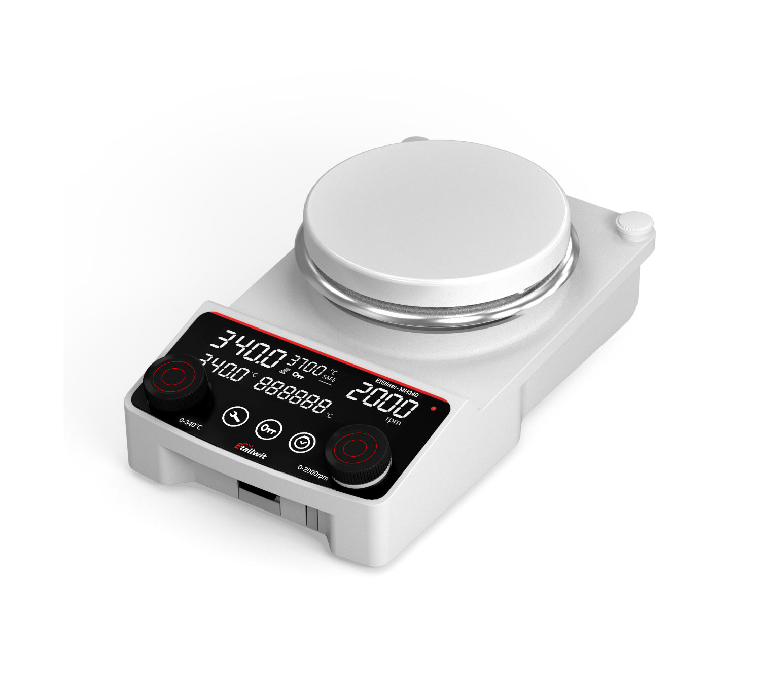 EtStirrer-MH340 digital hotplate stirrer with LCD display