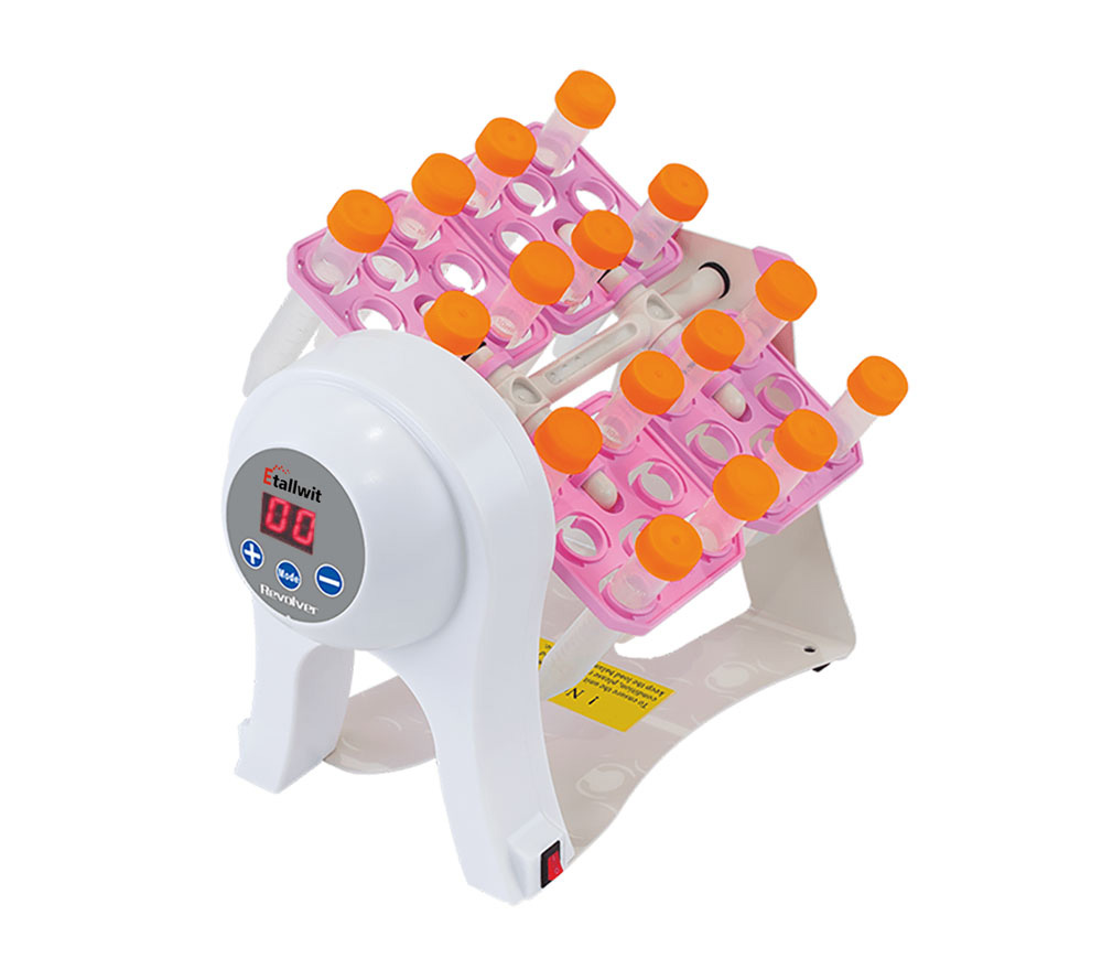 Etallwit Tube Revolvers with Rotisserie Paddle Attachments for Laboratory Tube Mixing