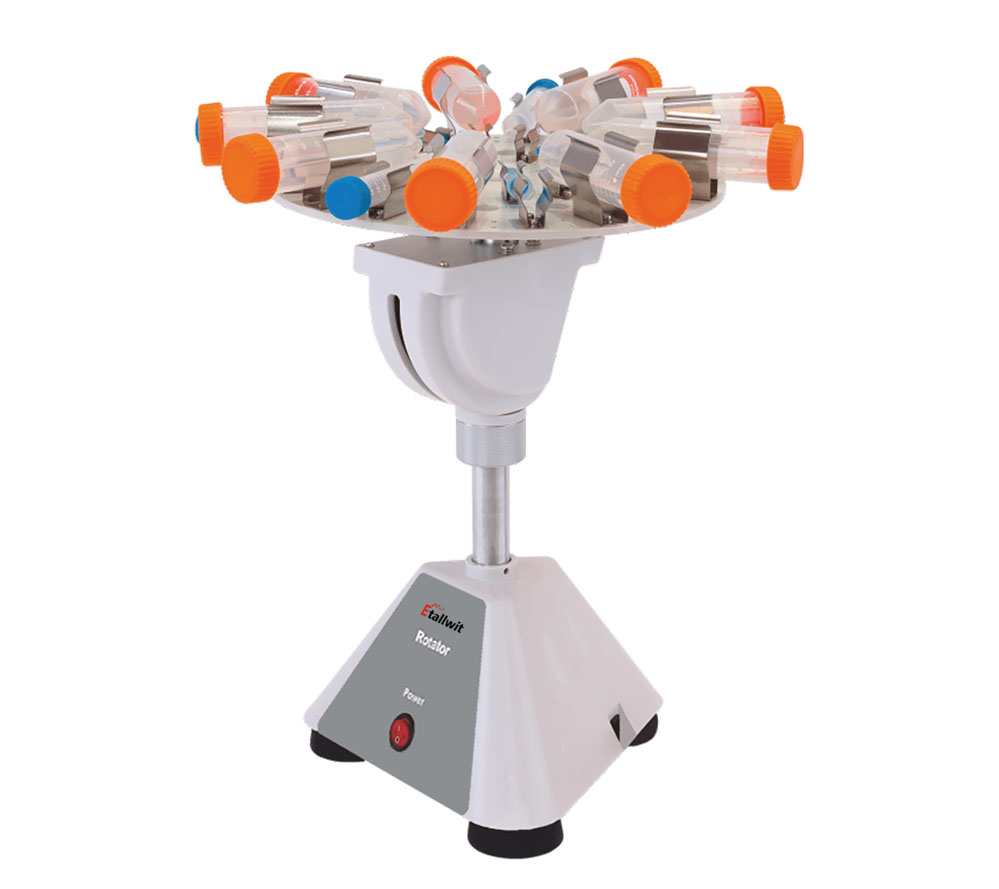 Compact Fixed Tube Rotator with 360° Rotation for 1.5ml to 50ml Tubes – Etallwit