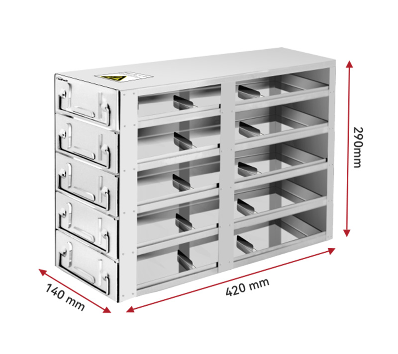 R253B Size - Upright Freezer Drawer Racks