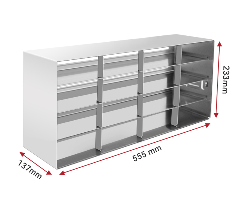 R244A Size - Upright Freezer Side Access Racks