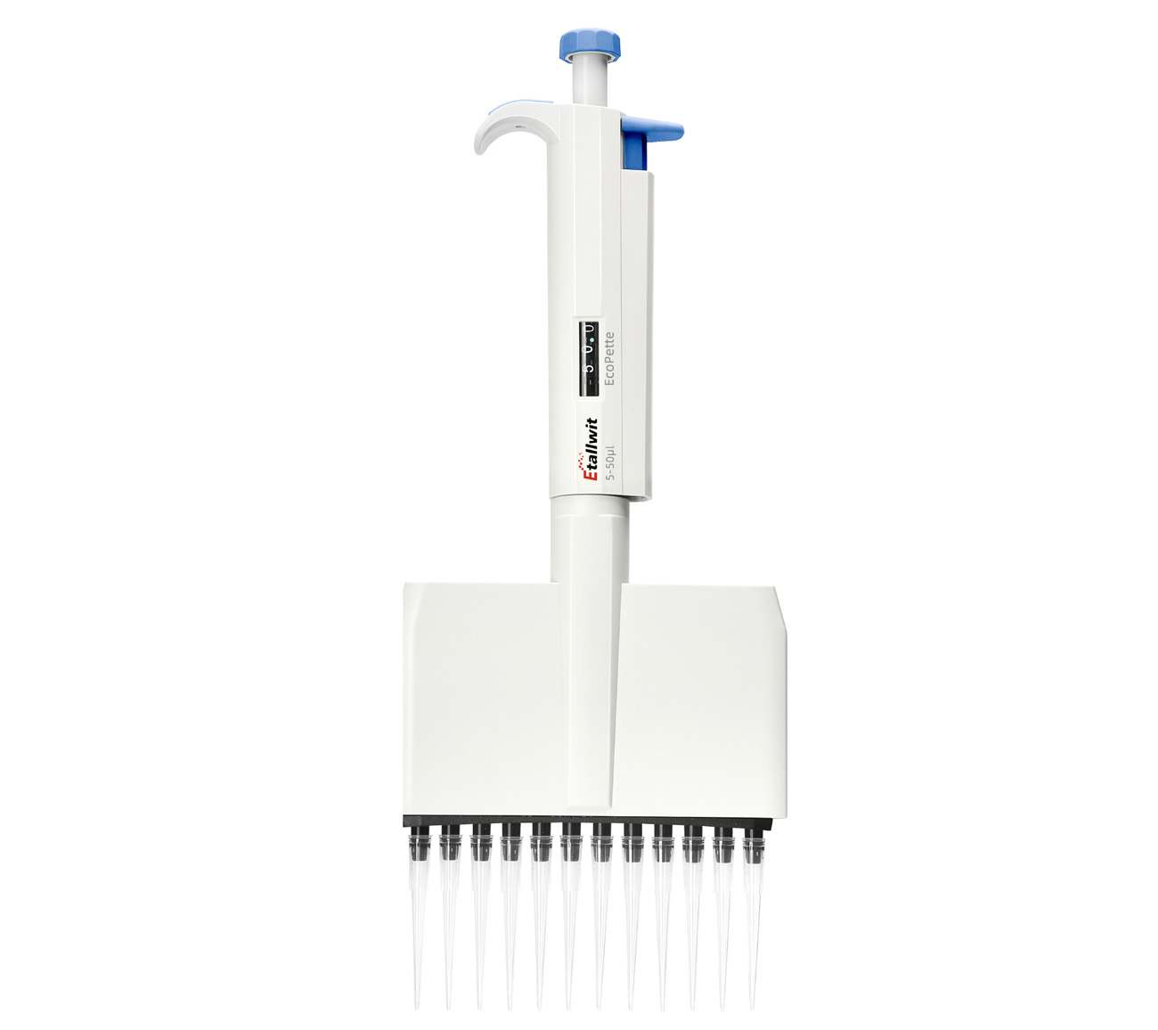 EcoPette 12-Channel Half Autoclavable Mechanical Pipette 5-50μl