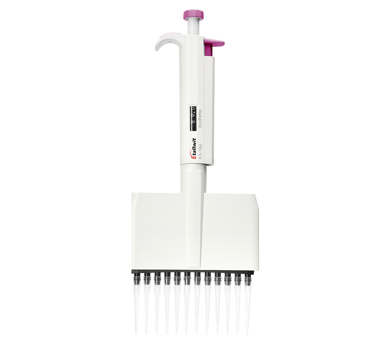 EcoPette 12-Channel Half Autoclavable Mechanical Pipette-0.5-10μl