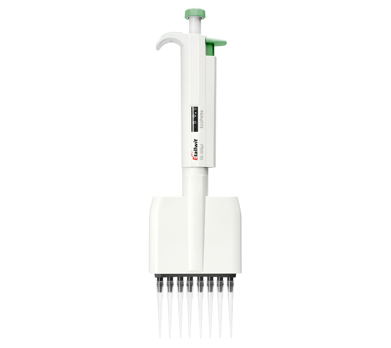 EcoPette 8-Channel Half Autoclavable Mechanical Pipette-50-300μl