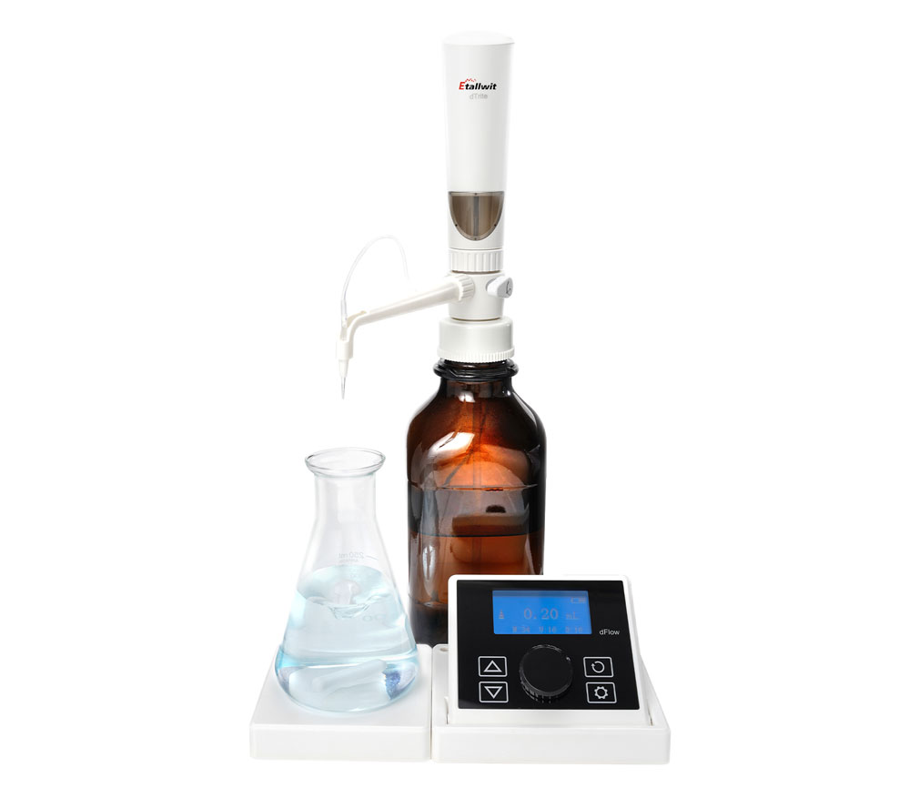Electronic Burette 0.01mL–99.99 mL.
