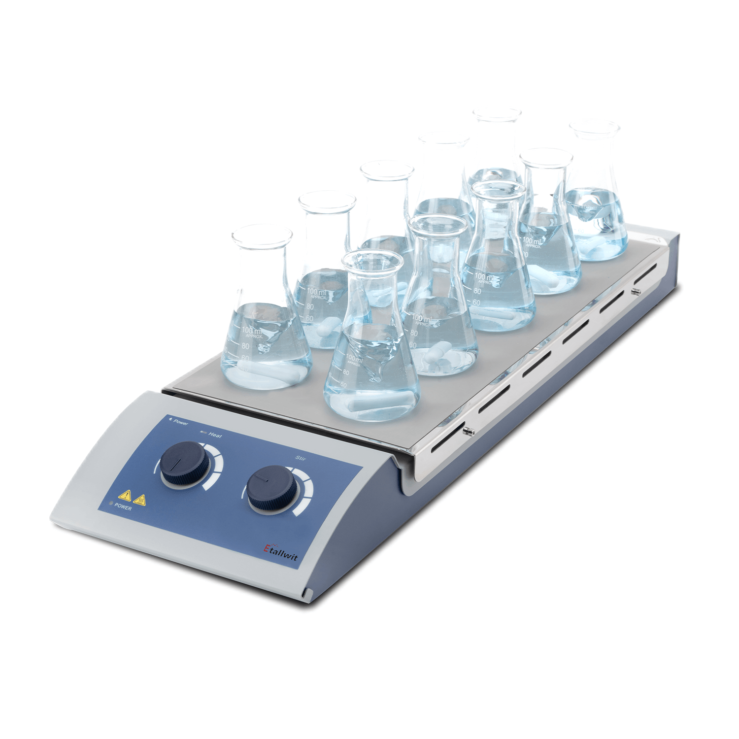 10-Position Magnetic Hotplate Stirrer